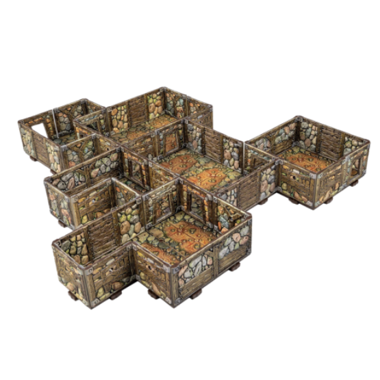 Dungeons & Lasers Abandoned Mines Prismacast Pre-Painted Terrain