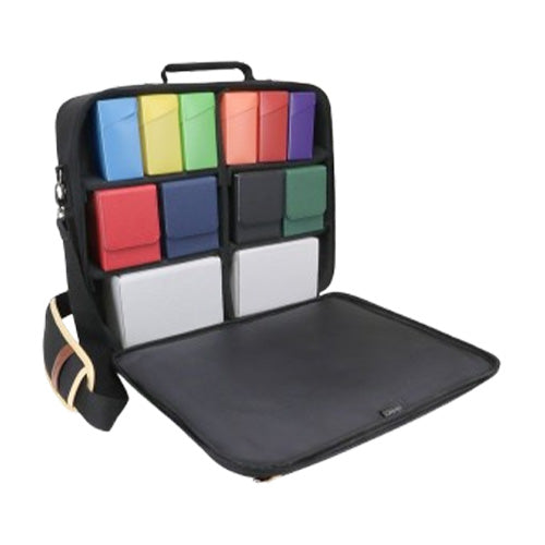ENHANCE Designer Edition TCG Shoulder Bag w/ Customizable Dividers & Accessory Pocket Black