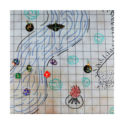 ENHANCE Tabletop Deluxe Rubber RPG Grid Mat Campaign Kit
