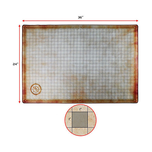 ENHANCE Tabletop Deluxe Rubber RPG Grid Mat Campaign Kit