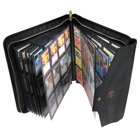Enhance Tabletop 12 Pocket Trading Card Album Binder - Black