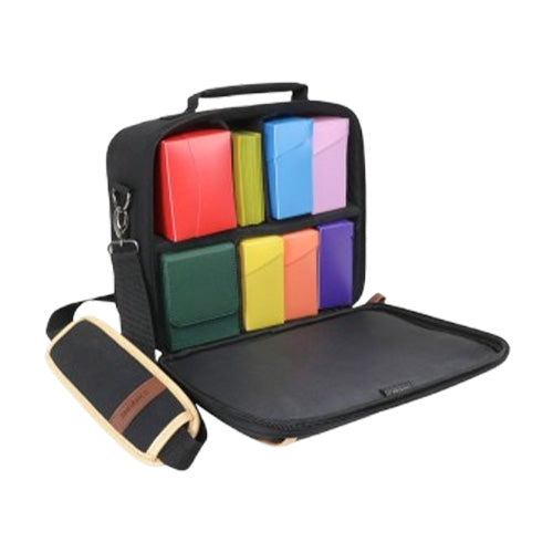 Enhance Designer Edition Compact Small Trading Card Bag w/ Customizable Interior & Strap Black