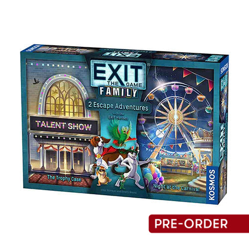 Exit the Game Family Heroes The Trophy Case, Night at the Carnival (2-in-1 Bundle)