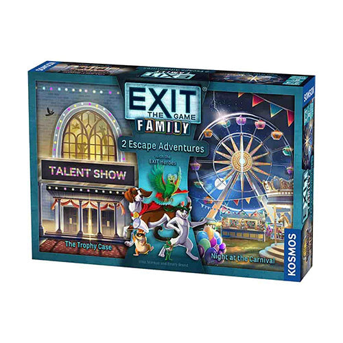 Exit the Game Family Heroes The Trophy Case, Night at the Carnival (2-in-1 Bundle)