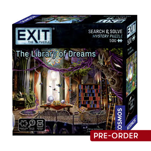 Exit the Game The Library of Dreams Jigsaw Puzzle and Game