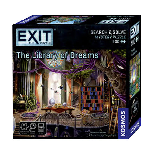 Exit the Game The Library of Dreams Jigsaw Puzzle and Game