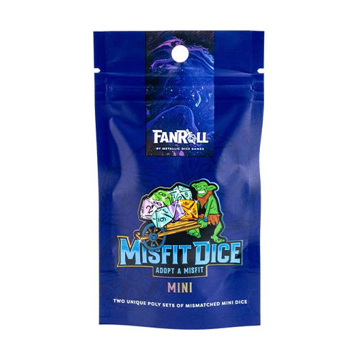 FanRoll Mystery Misfit Mini Polyhedral Dice (2 Sets per Pack)