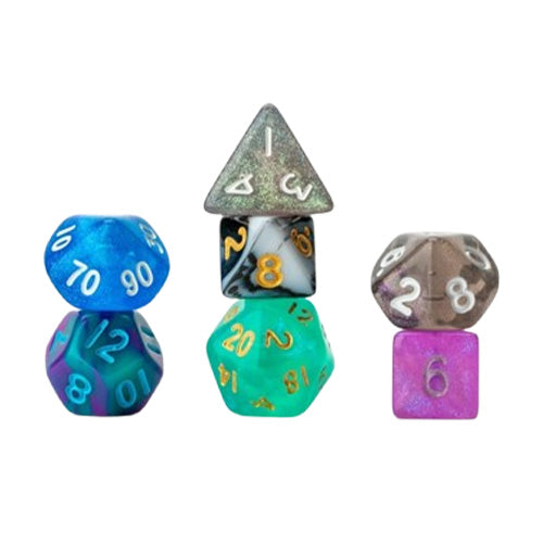 FanRoll Mystery Misfit Mini Polyhedral Dice (2 Sets per Pack)