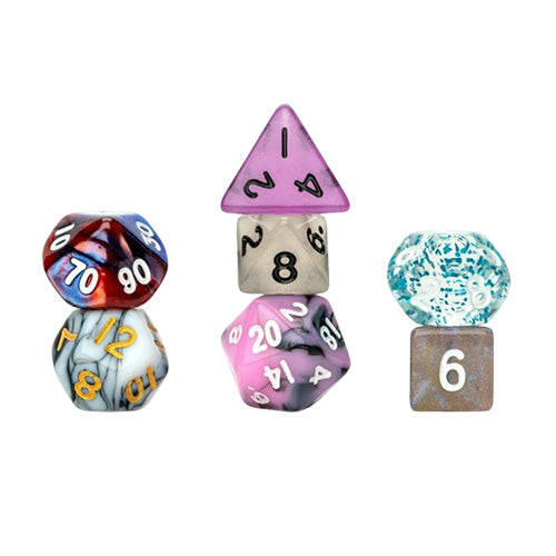 FanRoll Mystery Misfit Mini Polyhedral Dice (2 Sets per Pack)