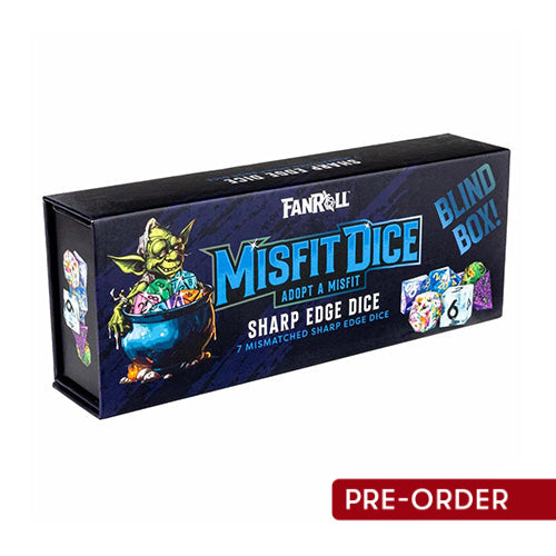 Fanroll Mystery Misfit Sharp Edge Resin Polyhedral Dice Set Blind Box