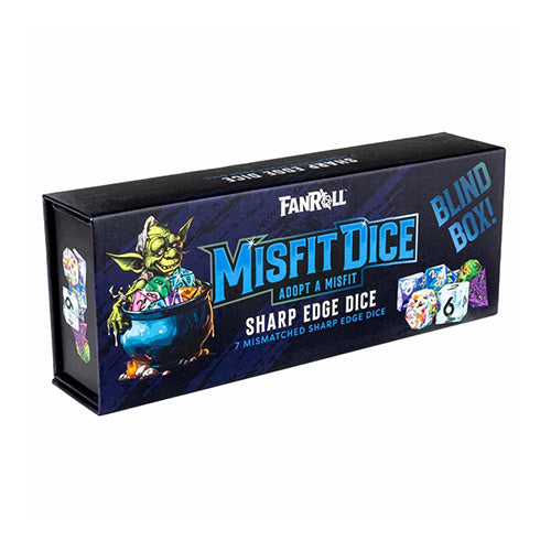 Fanroll Mystery Misfit Sharp Edge Resin Polyhedral Dice Set Blind Box
