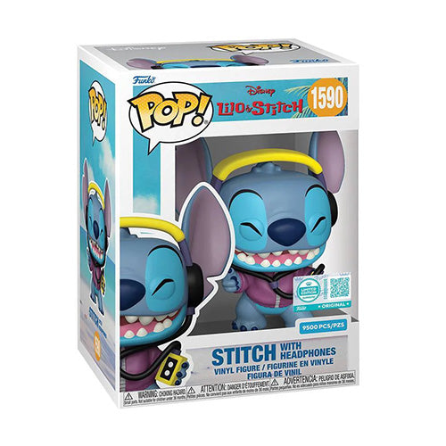 Funko Pop! Limited Edition Watermelon Stitch #1589 + Headphones #1590 w/ Protectors (Set of 2)
