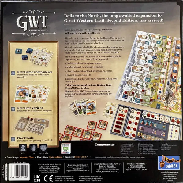 Great Western Trail (Second Edition): Rails to the North Expansion