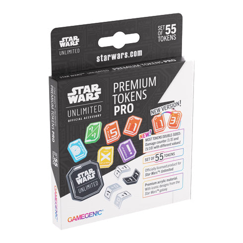 Gamegenic Star Wars Unlimited Acrylic Tokens Pro