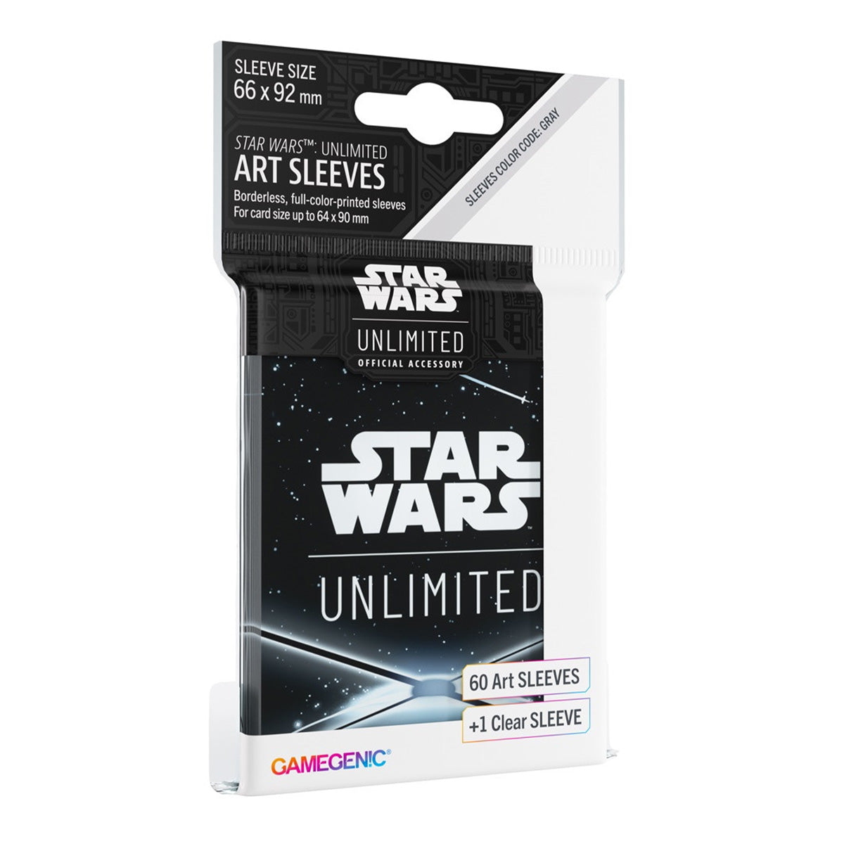 Gamegenic Star Wars Unlimited Art Sleeves - Card Back Black