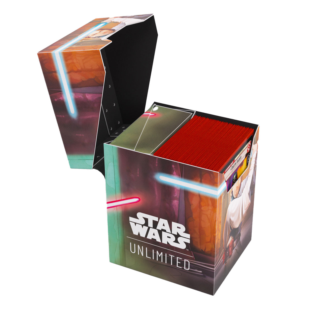 Gamegenic Star Wars Unlimited Soft Crate Deck Box - Obi-Wan Kenobi/Darth Maul