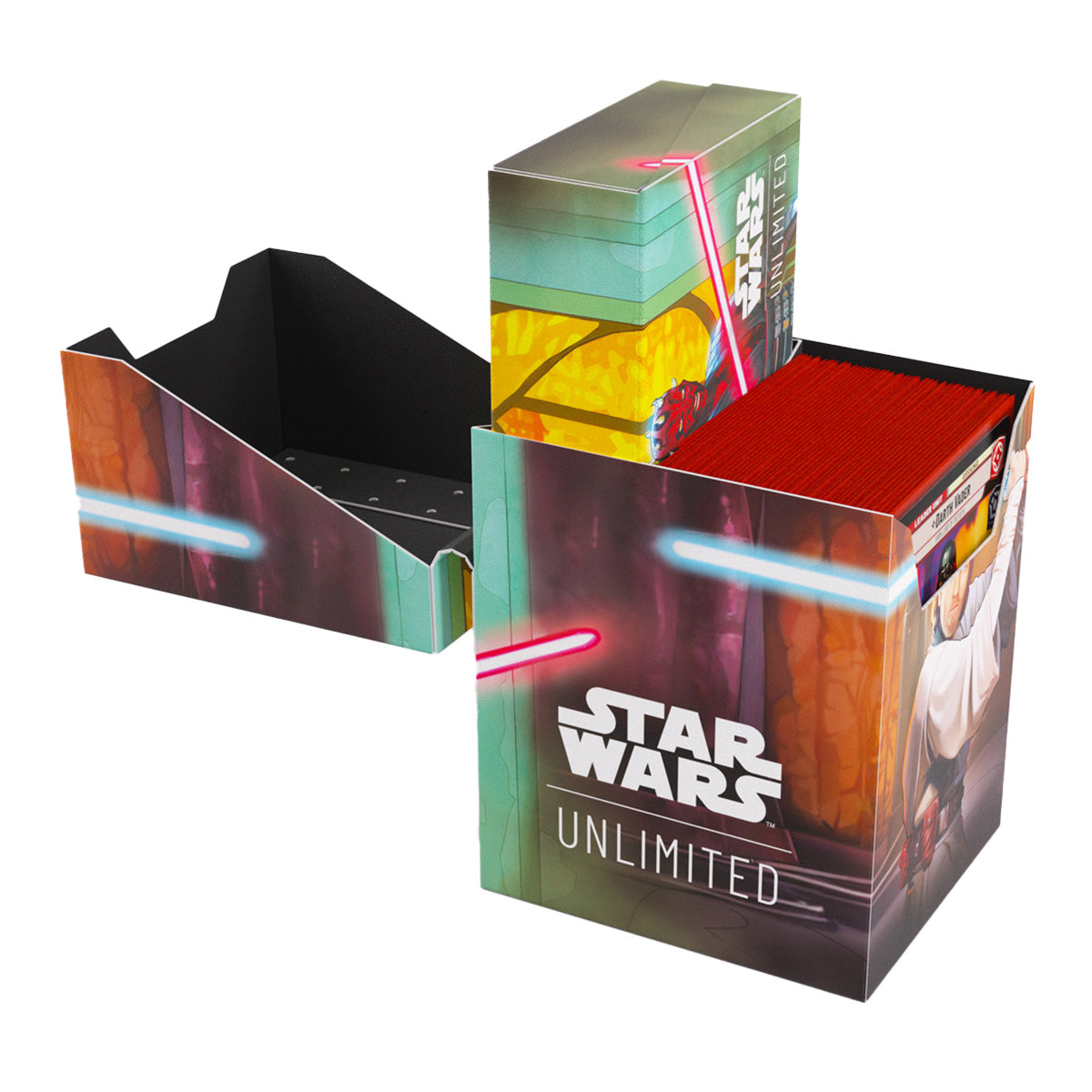 Gamegenic Star Wars Unlimited Soft Crate Deck Box - Obi-Wan Kenobi/Darth Maul