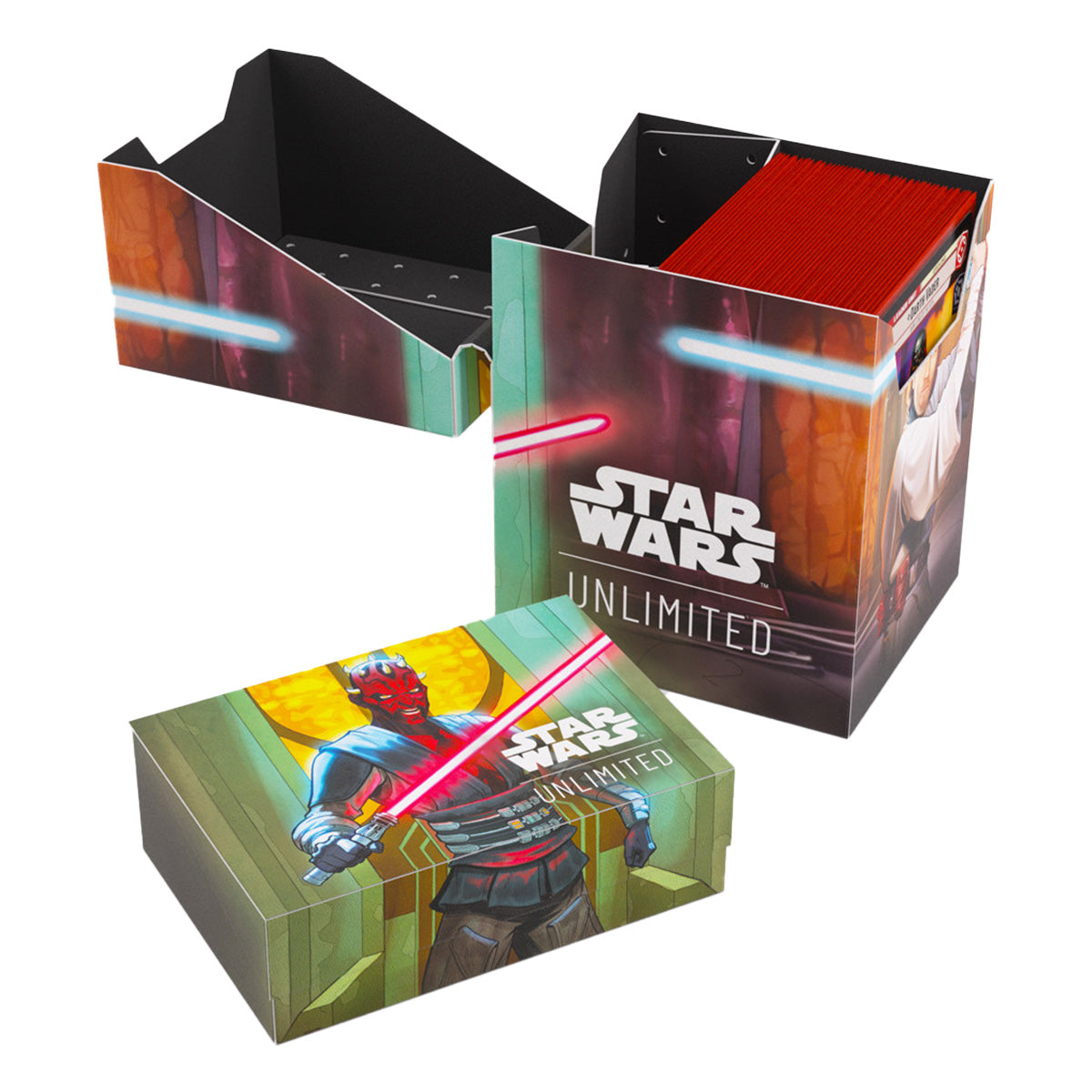 Gamegenic Star Wars Unlimited Soft Crate Deck Box - Obi-Wan Kenobi/Darth Maul