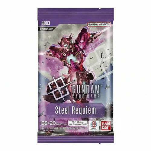Gundam Card Game GD03  Steel Requiem Single Booster Pack
