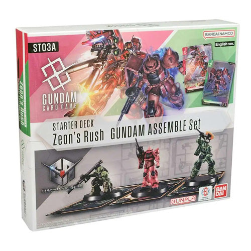 Gundam Card Game Zeon's Rush ST03A Gundam Assemble Starter Set