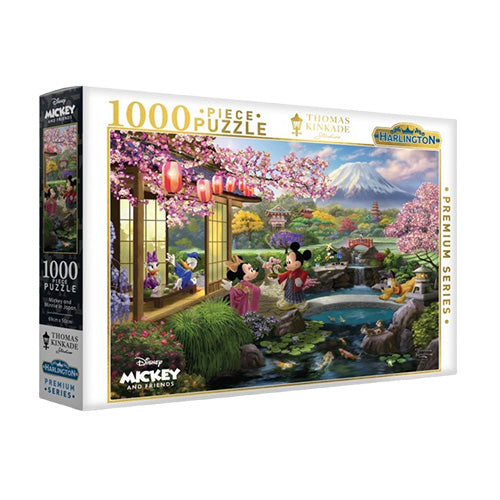 Harlington Thomas Kinkade Disney Mickey and Minnie in Japan 1000 Piece Puzzle