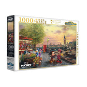 Harlington Thomas Kinkade Disney Mickey and Minnie in London 1000 Piece Puzzle