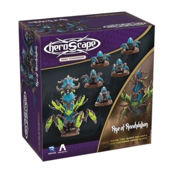 Heroscape Rising Tide Queen Maladrix and Festering Honor Guard Army Expansion