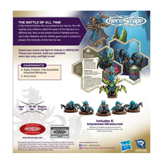 Heroscape Rising Tide Queen Maladrix and Festering Honor Guard Army Expansion