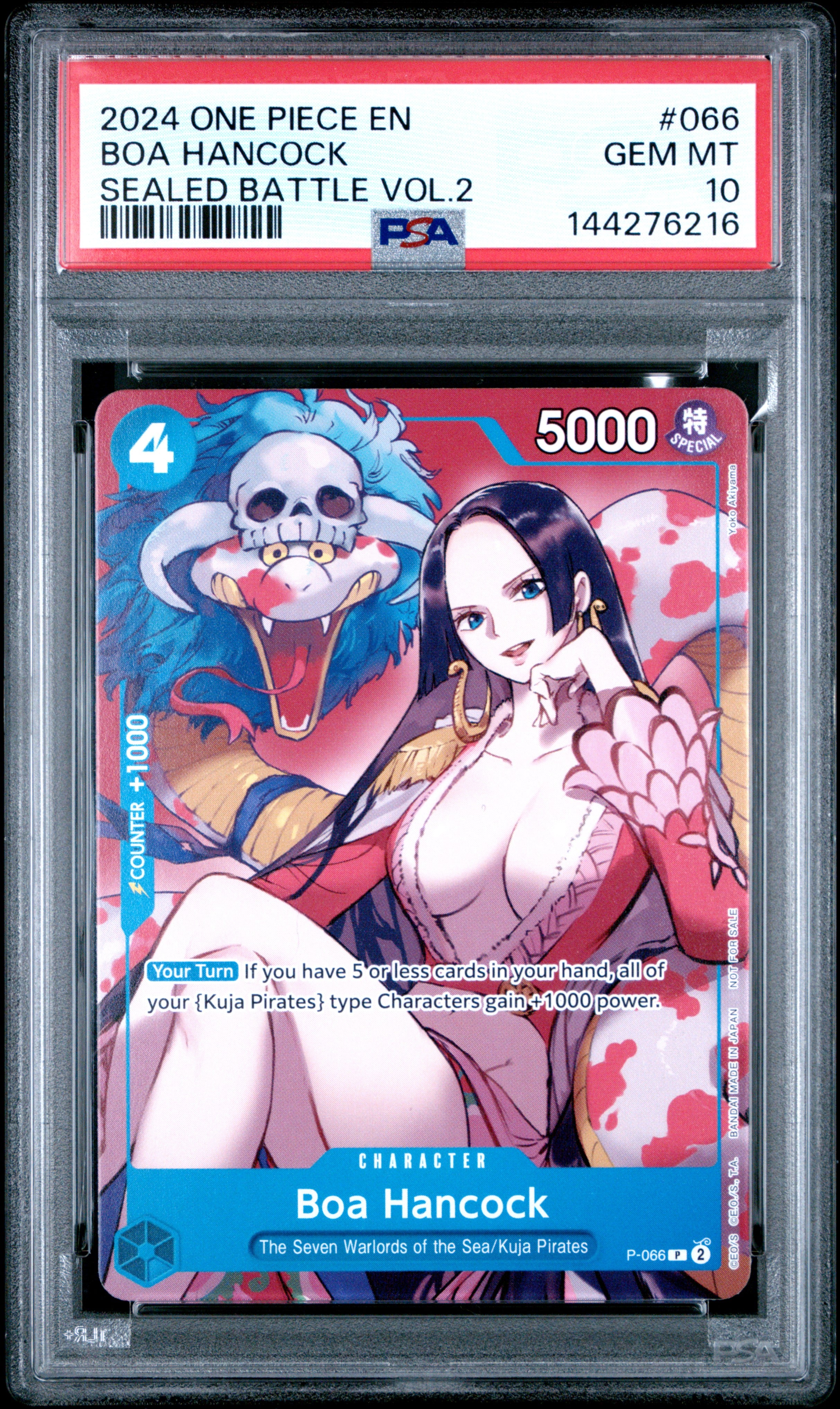 BOA HANCOCK #66 2024 SWSH FA VSTAR UNIVERSE PSA 10