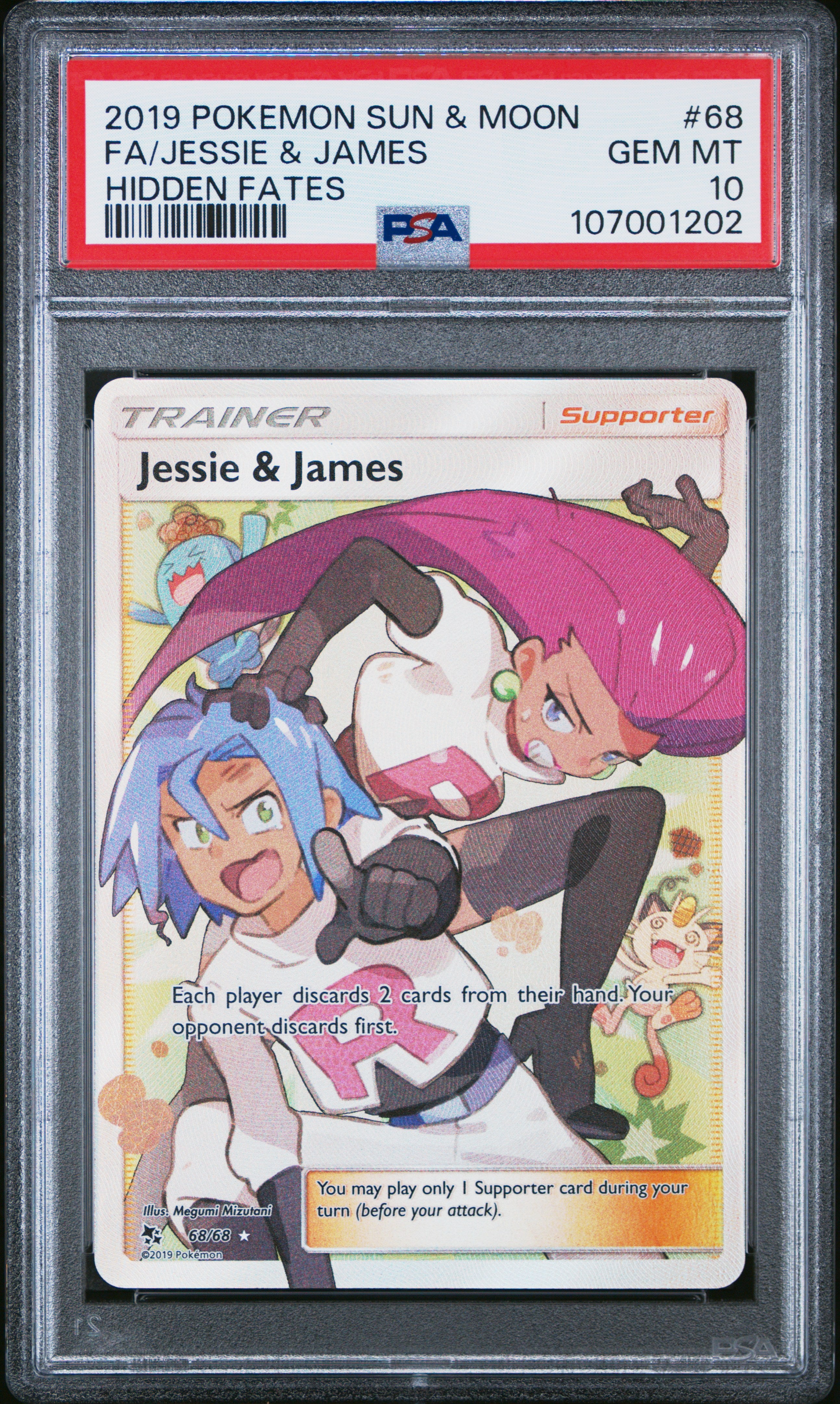 JESSIE & JAMES #68 2019 SWSH FA VSTAR UNIVERSE PSA 10