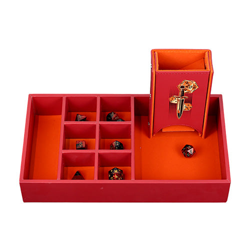 LPG Essentials Dice Case Maxi Scarlet / Copper