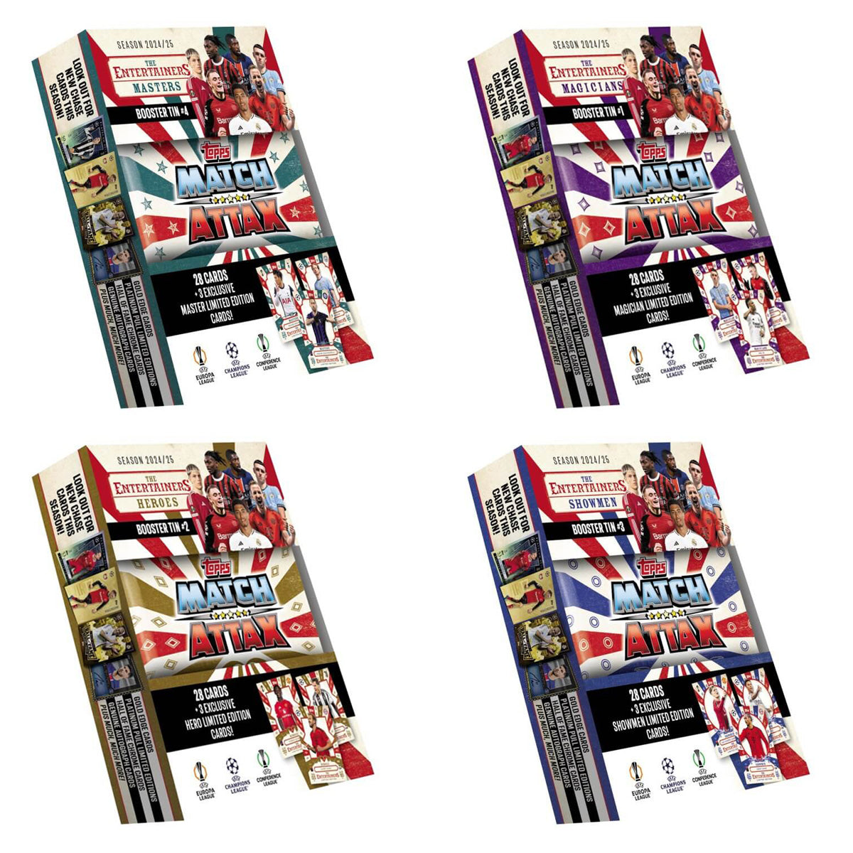 MATCH ATTAX UEFA Champions League 2024/2025 Edition Mini Tin (Set of 4)