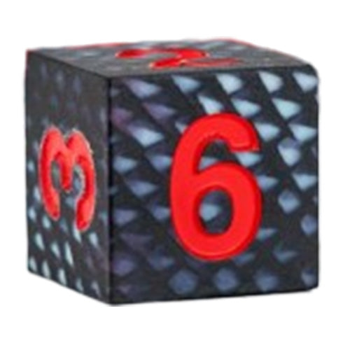 MDG Silicone 16mm Poly Dice Set - Dragon Storm Silicone Black Dragon Scales