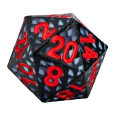 MDG Silicone 16mm Poly Dice Set - Dragon Storm Silicone Black Dragon Scales