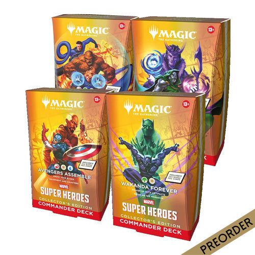 Magic Marvel Super Heroes Collector Commander Deck (Set of 4)