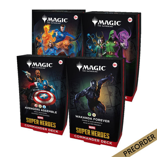 Magic Marvel Super Heroes Commander Deck (Set of 4)
