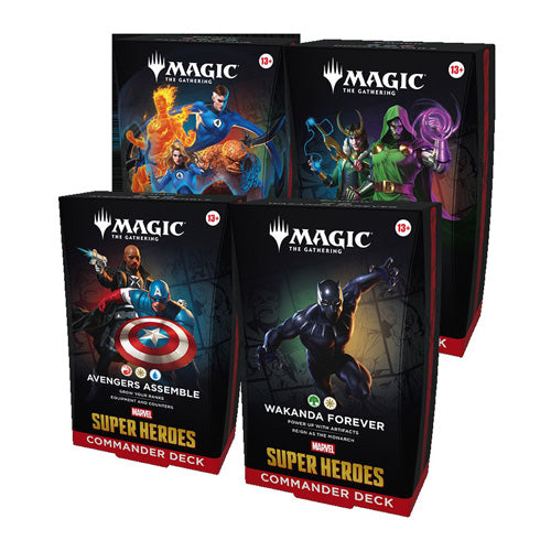 Magic Marvel Super Heroes Commander Deck (Set of 4)