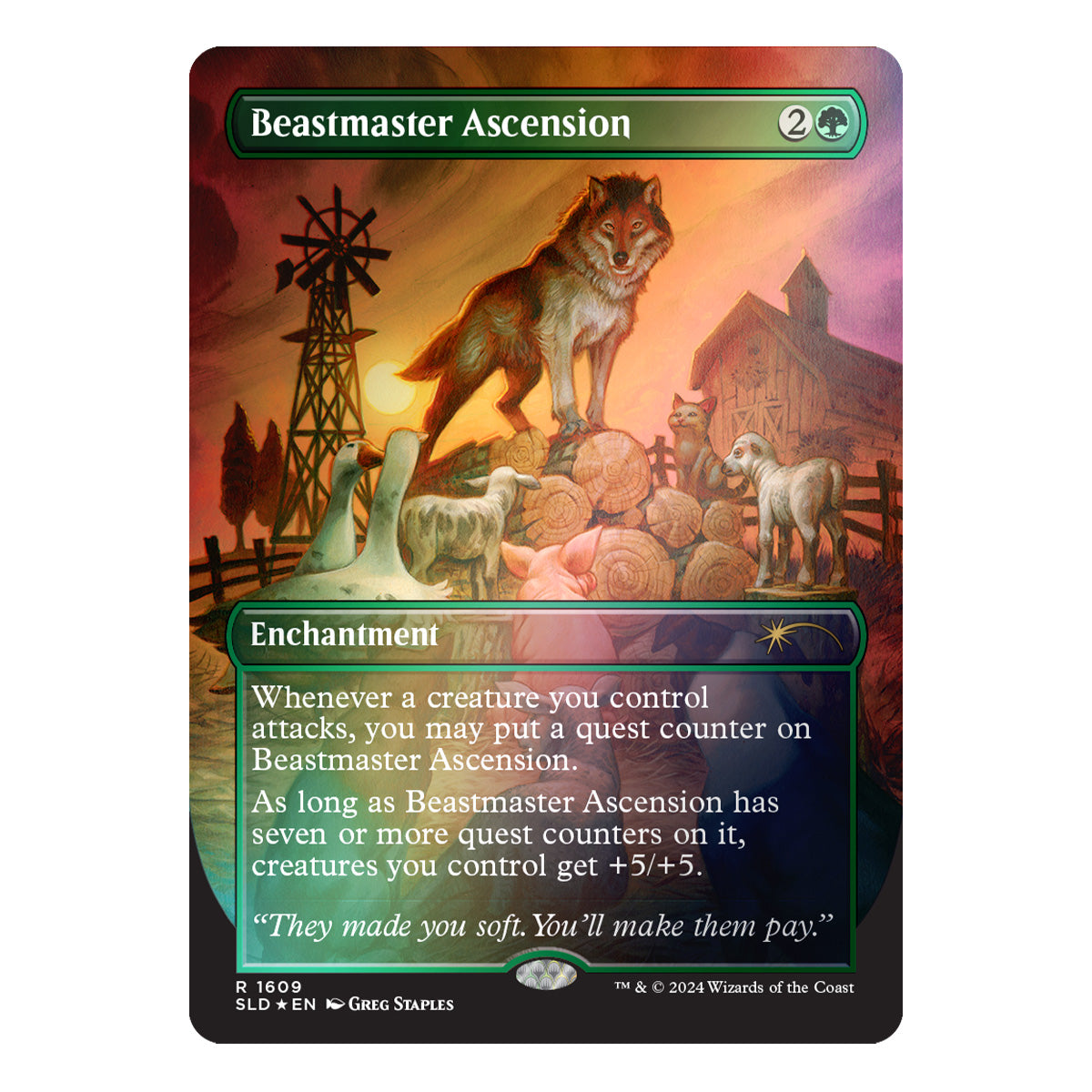Magic Secret Lair Featuring Not a Wolf Foil Edition