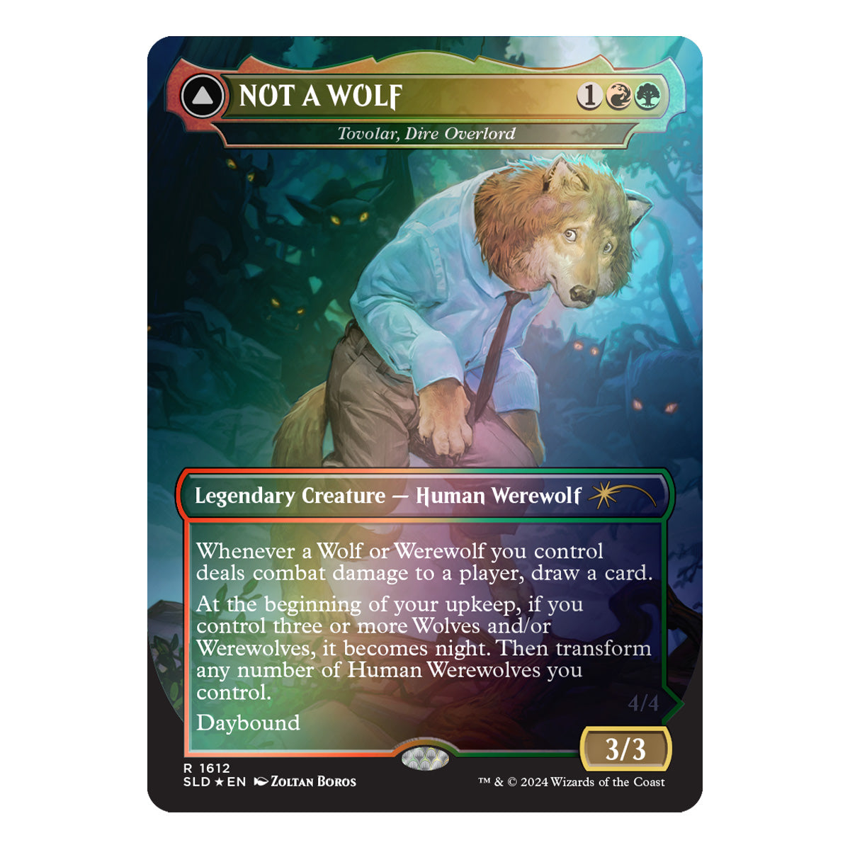 Magic Secret Lair Featuring Not a Wolf Foil Edition