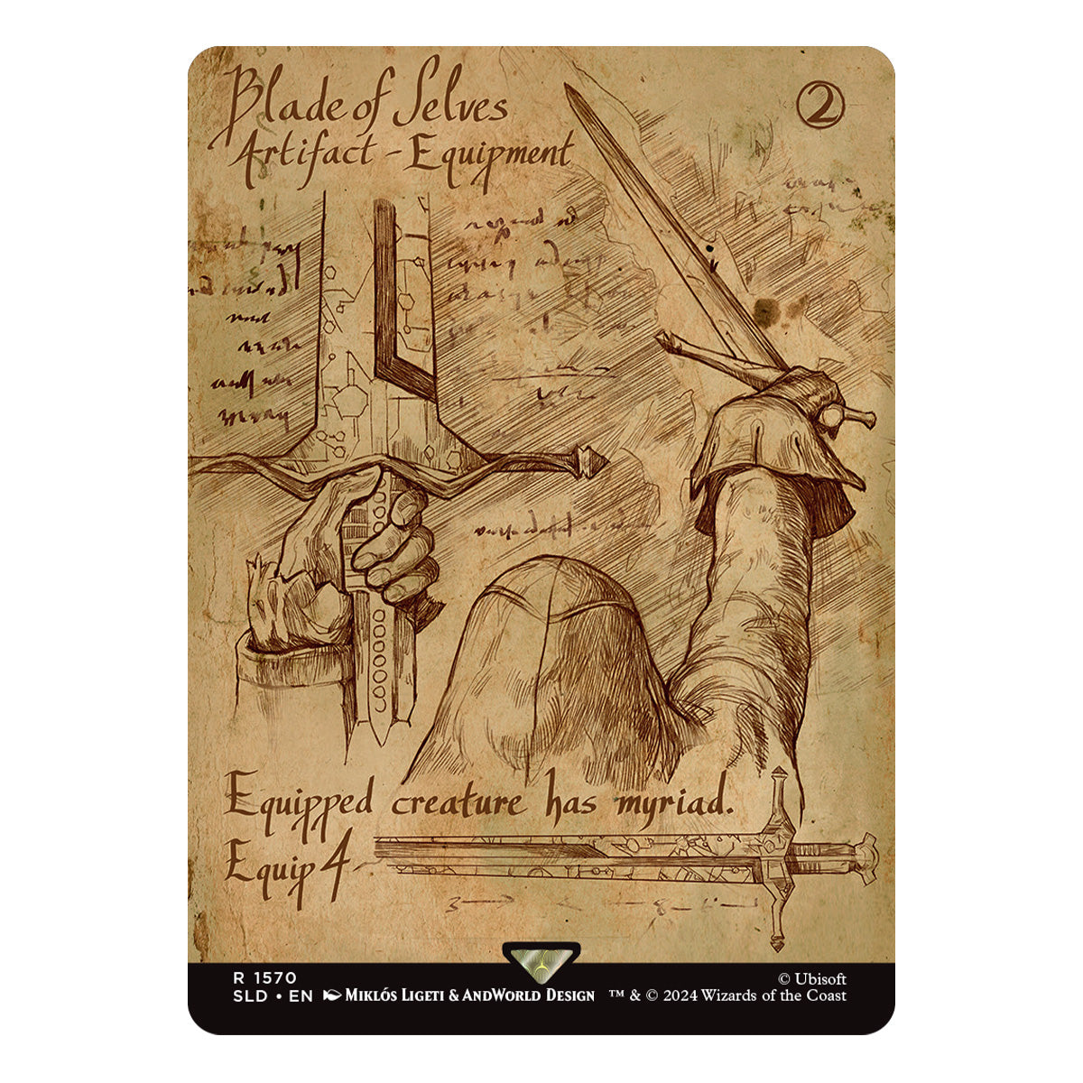 Magic Secret Lair x Assassin’s Creed  Da Vinci’s Designs Non-Foil Edition