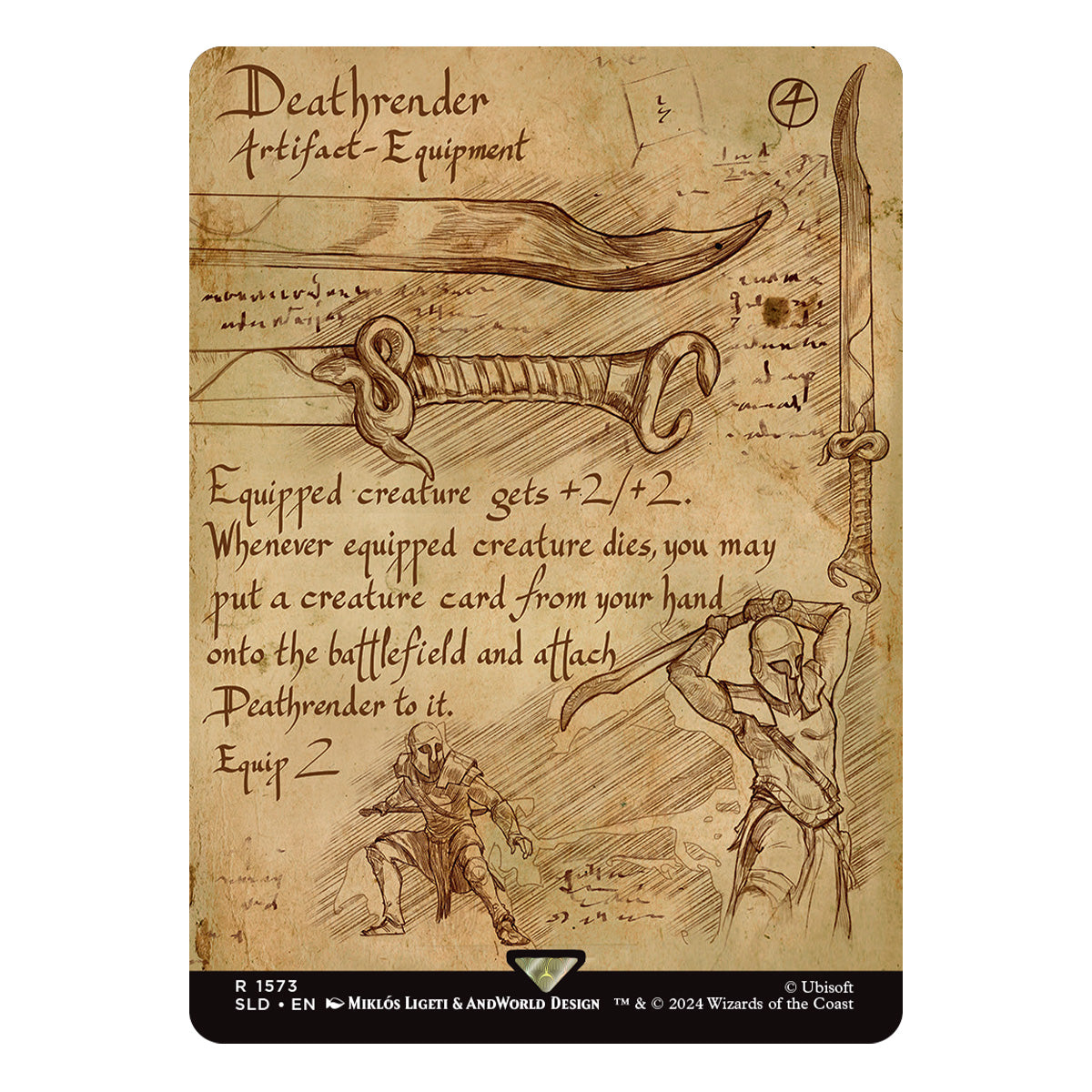 Magic Secret Lair x Assassin’s Creed  Da Vinci’s Designs Non-Foil Edition