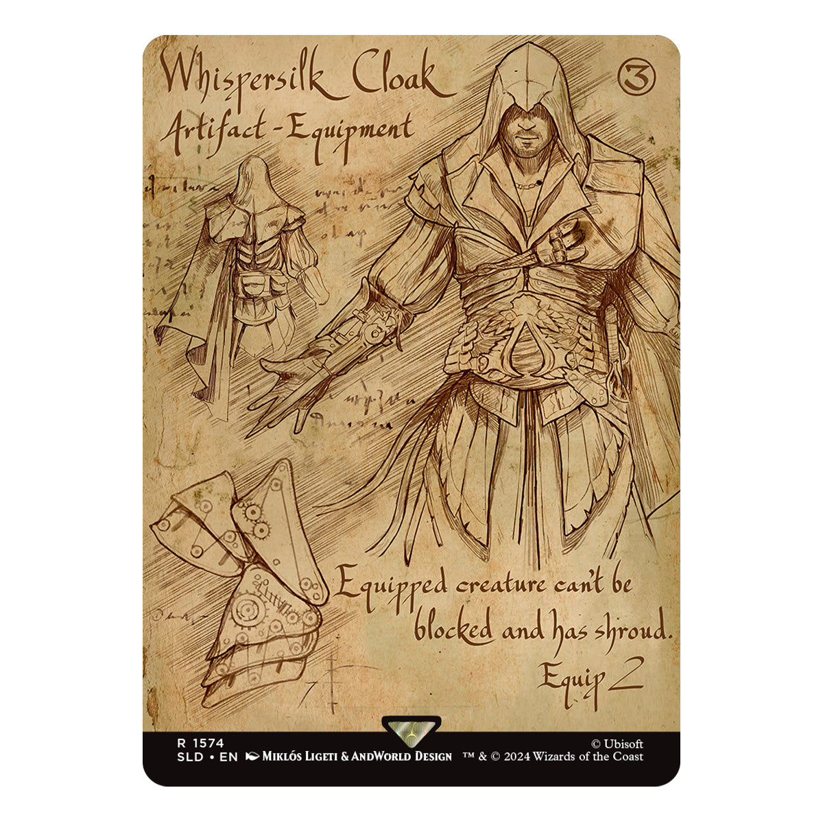 Magic Secret Lair x Assassin’s Creed  Da Vinci’s Designs Non-Foil Edition