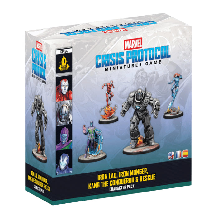 Marvel Crisis Protocol Iron Lad, Iron Monger, Kang the Conqueror & Rescue