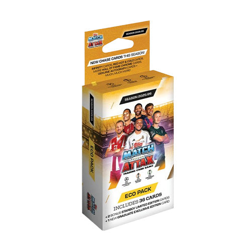 Match Attax UEFA Club Competitions 2025/2026 Edition Eco Hanger Box