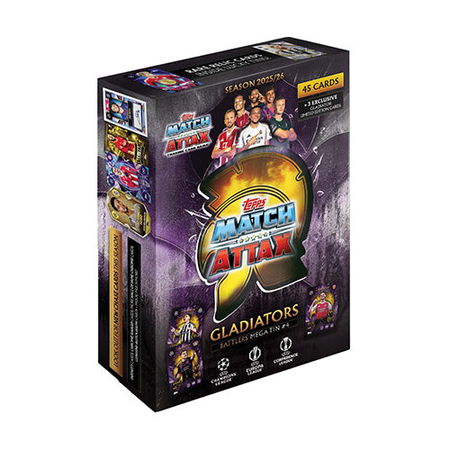 Match Attax UEFA Club Competitions 2025/2026 Edition Mega Tin (Set of 4)