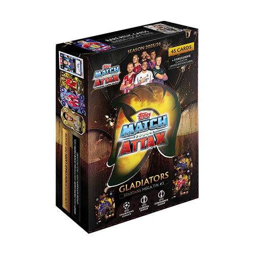 Match Attax UEFA Club Competitions 2025/2026 Edition Mega Tin (Set of 4)