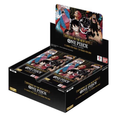 OP-09 Emperors in the New World One Piece Card Game booster display