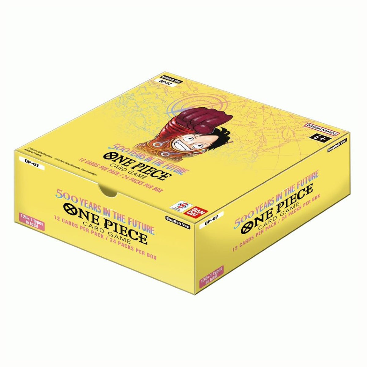 OP-07 500 Years in the Future One Piece Card Game booster display