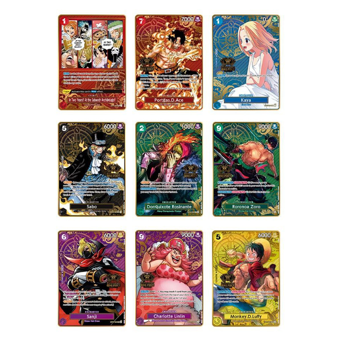 One Piece Card Game Japanese 2nd Anniversary Set (English Cards