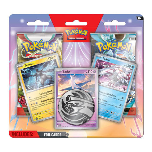 POKEMON TCG Enhanced 2 Pack Blister (Latios, Zekrom, Palkia)